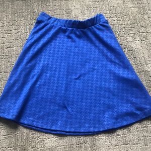 royal blue skater skirt